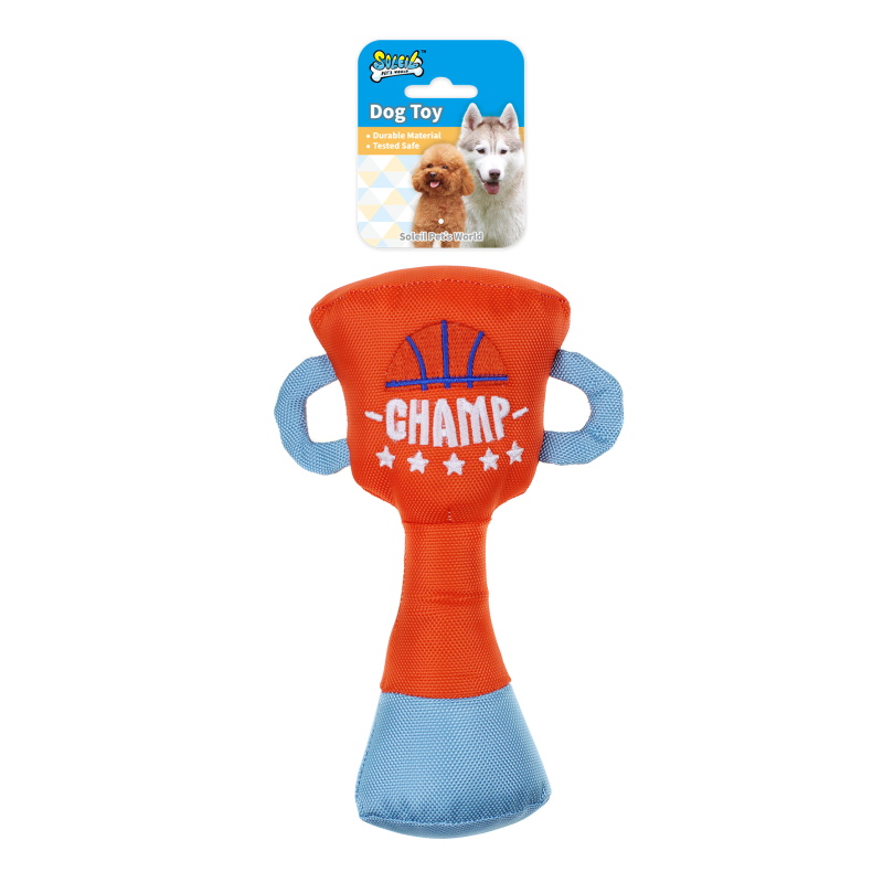 Plush Dog Toy Trophy