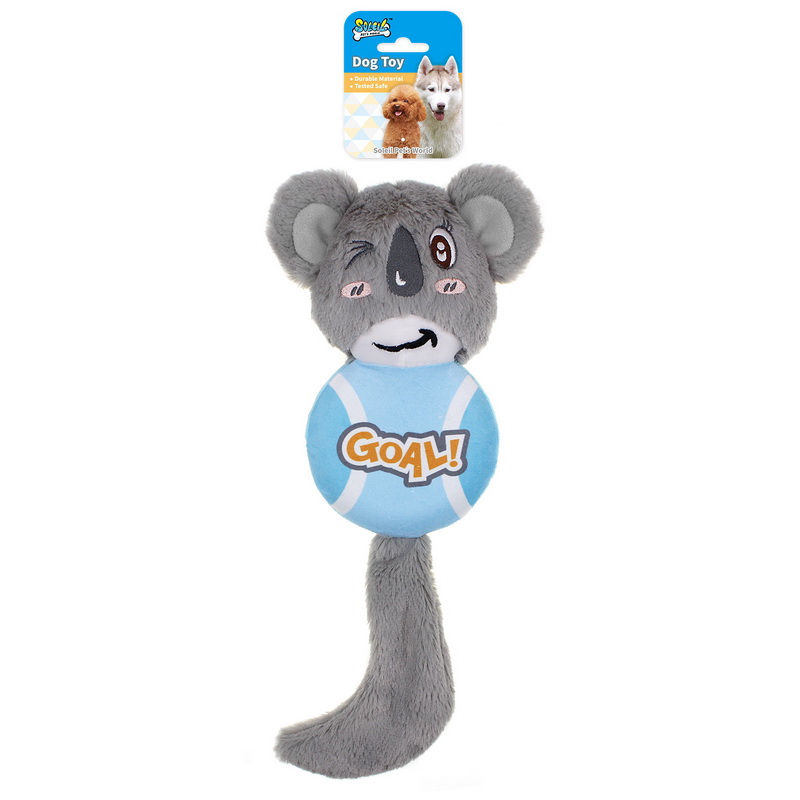 Plush Dog Toy Tennis Ball Koala