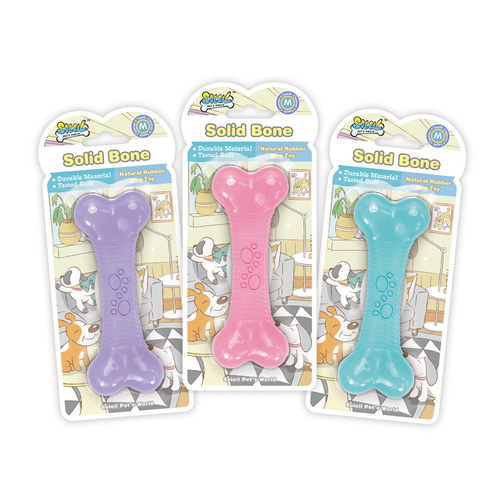 Rubber Dog Toy Bone, Medium