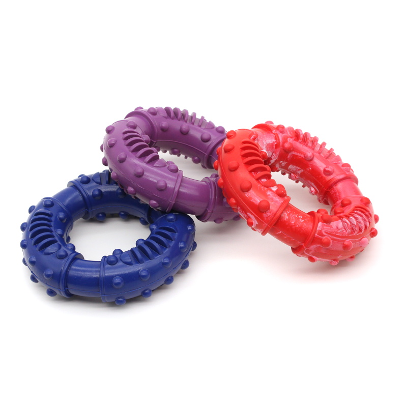 HEAVY DUTY RUBBER DOG TOY RING