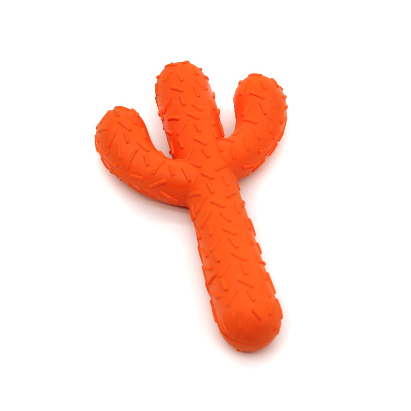 RUBBER DOG TOY CACTUS