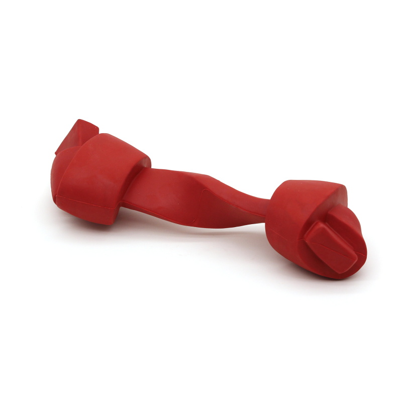 HEAVEY DUTY RUBBER DOG TOY KNOT BONE