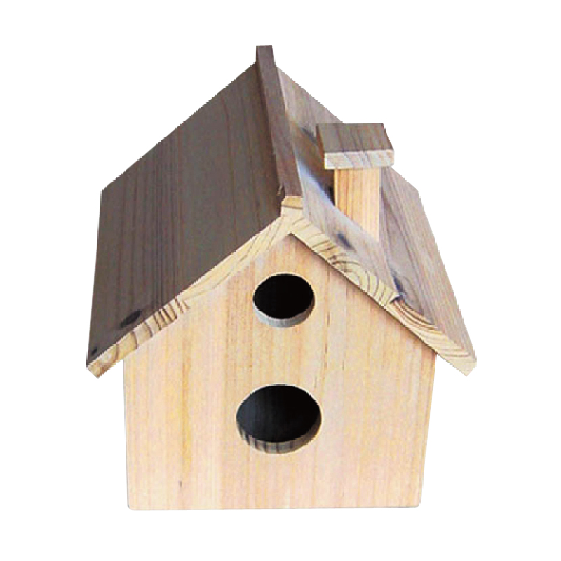 Wooden Bird Feeding House